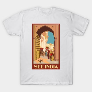 Vintage Travel - See India T-Shirt